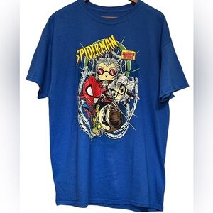 FUNKO POP MARVEL SPIDER-MAN MADAME WEB BLUE T-SHIRT SIZE XL